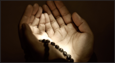 Rosary in hands